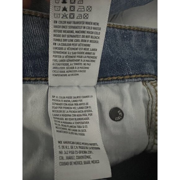 American Eagle Next Level Flex Skinny Sandblasted Jeans Stretch Relaxed 32x34 - Picture 10 of 10